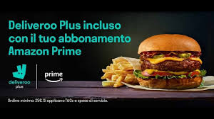 Amazon Prime regala Deliveroo Plus